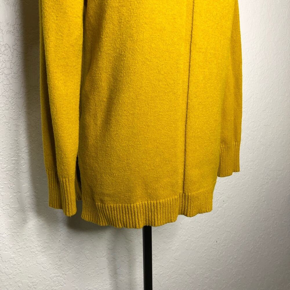 Anthropologie gold mustard yellow v neck sweater size Extra Small XS - Picture 12 of 15